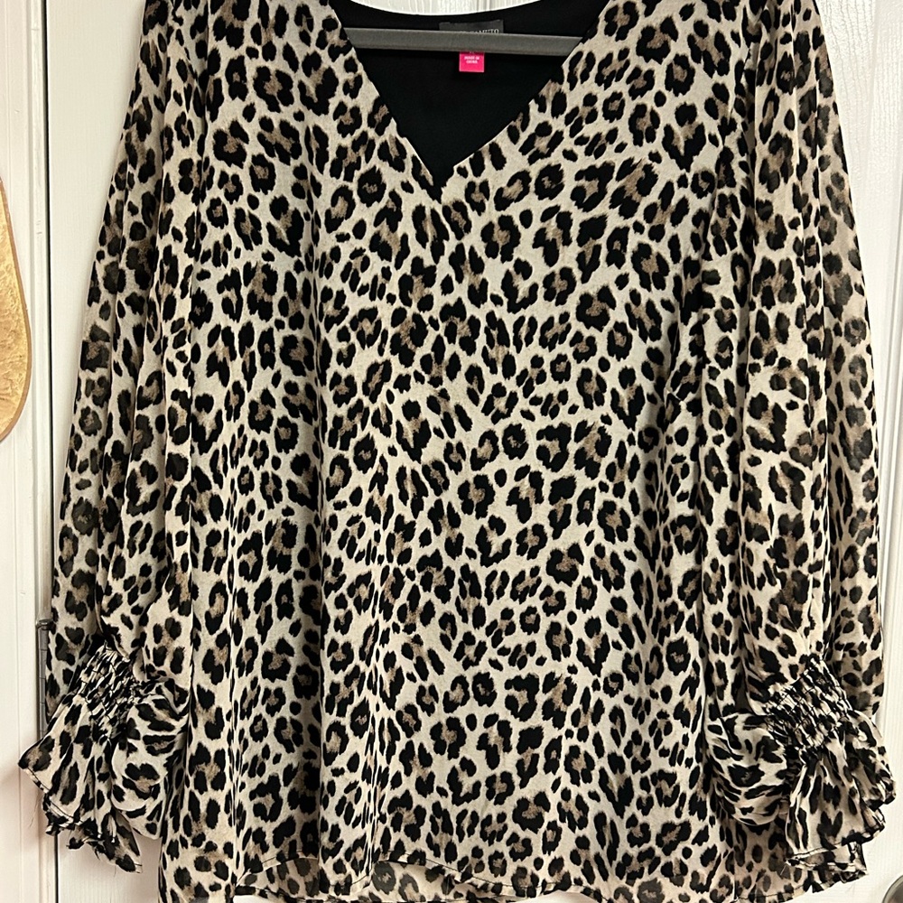 Vince Camuto Animal Print Blouse